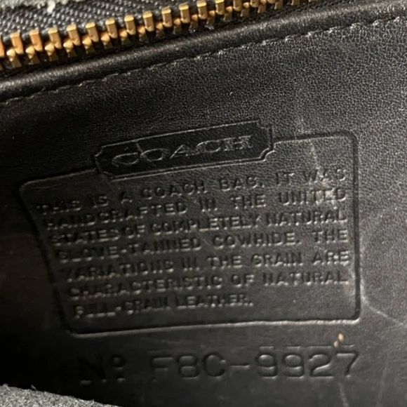 Coach Vintage 1998 Black Leather Willis Bag - Picture 13 of 15